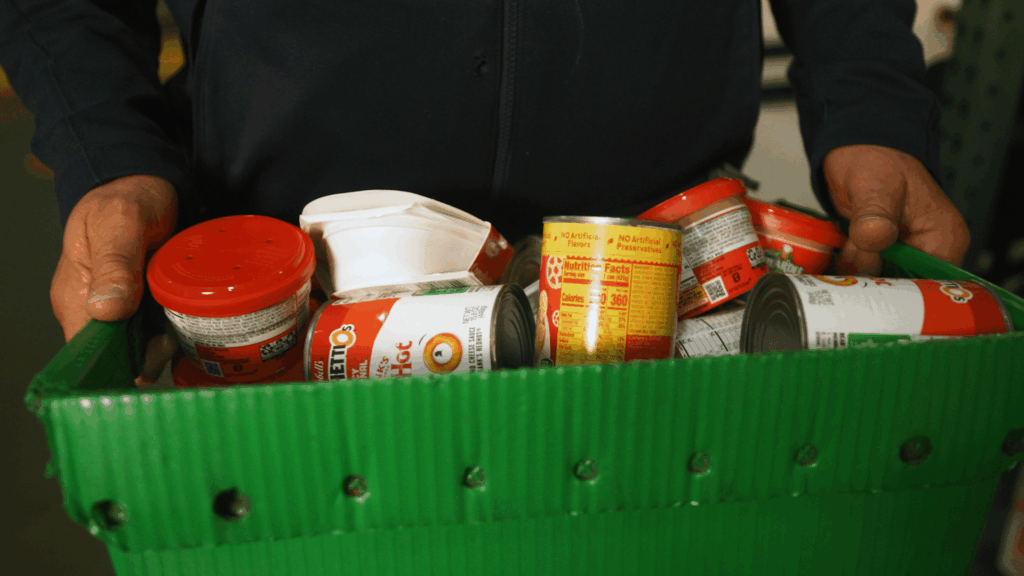 Close up of food in bin - Lee Company