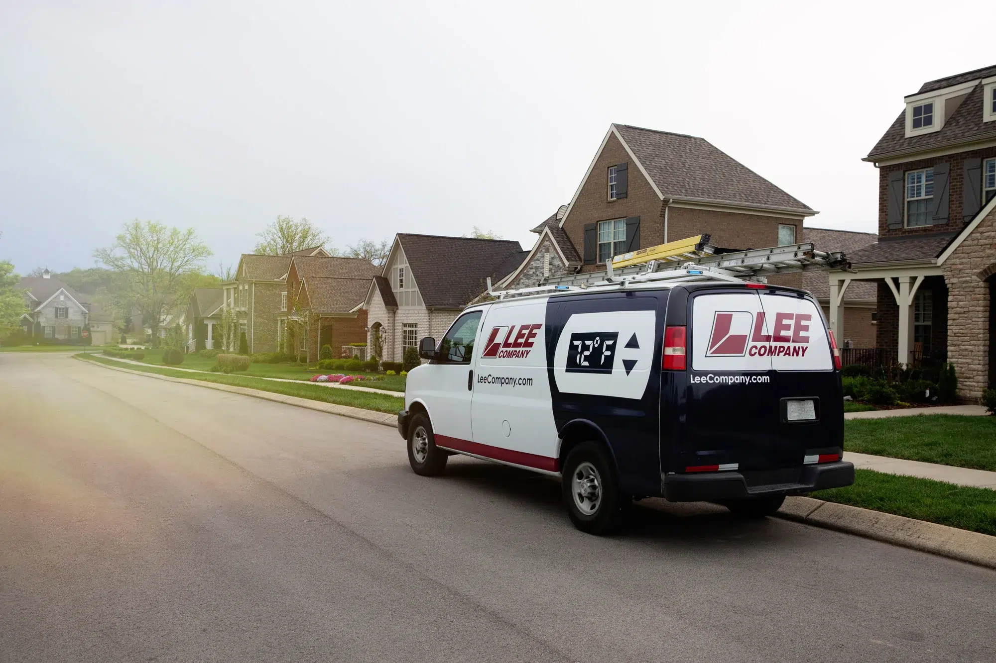 A Lee Company truck on location in Bellevue, TN
